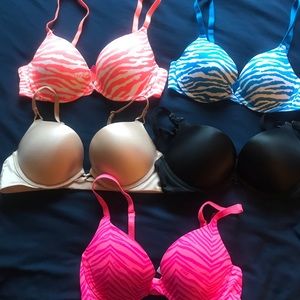 5 - VS push up bras, 34/36B